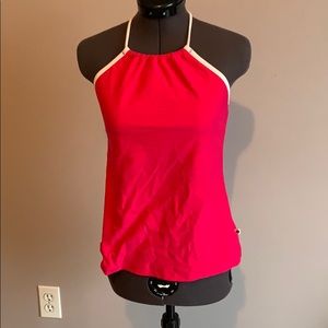 Berry pink halter athletic top